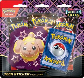 Pokemon Paldean Fates Sticker Collection Fidough zestaw z naklejką 3 boostery