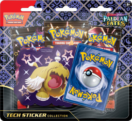 Pokemon Paldean Fates Sticker Collection Greavard zestaw z naklejką 3 boostery