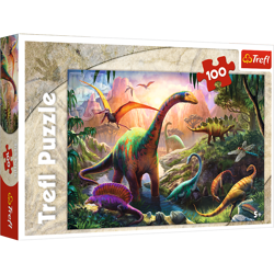 Puzzle 100 Świat dinozaurów sto elementów dinozaur dinozaury dla dzieci